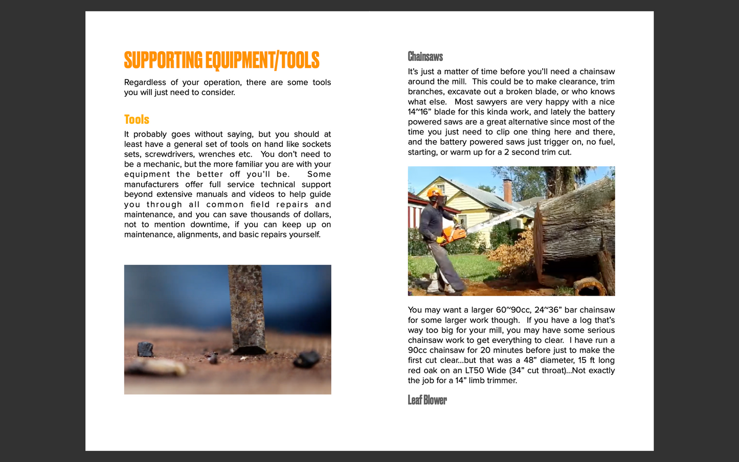 eBook: Build a sawmill business